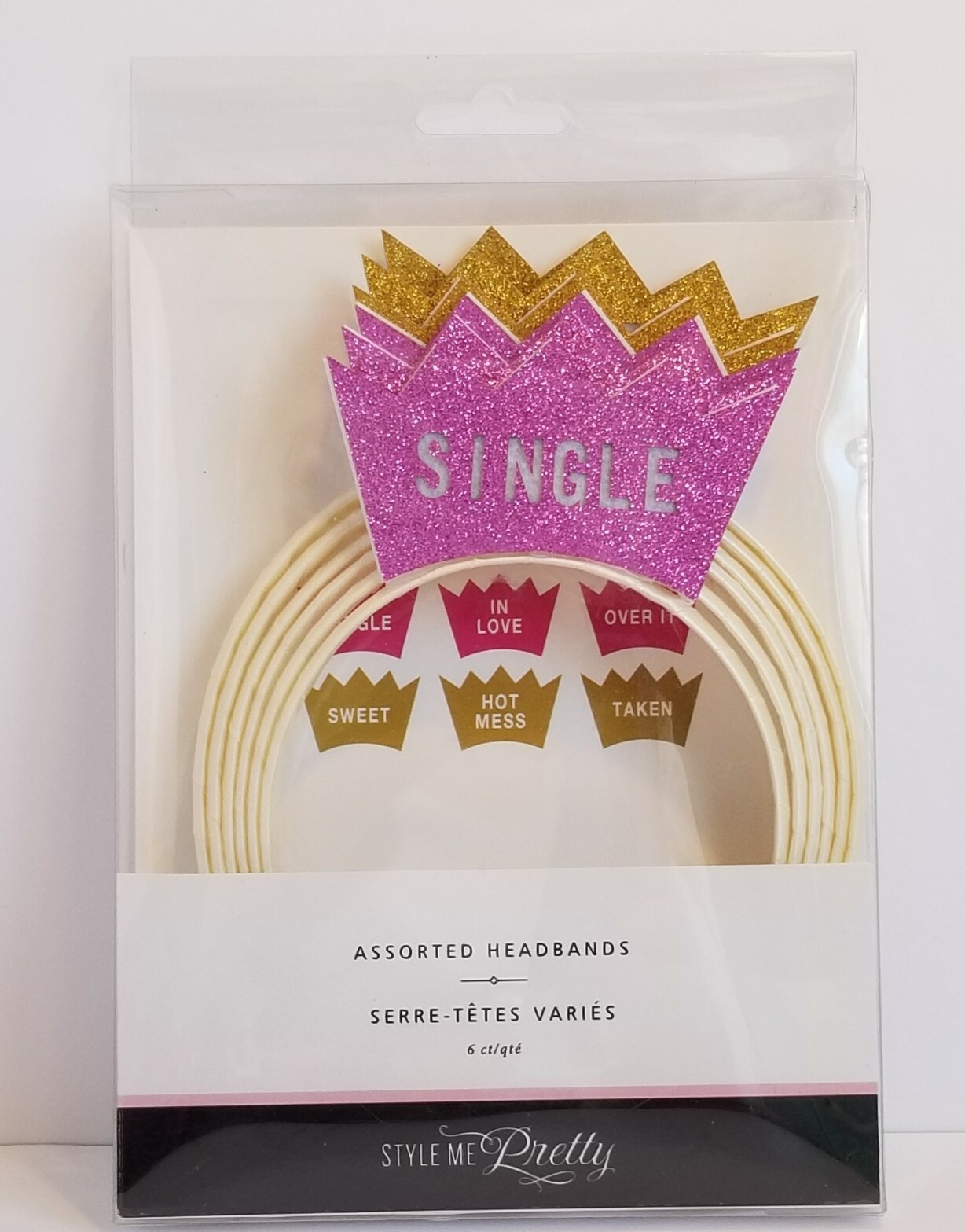 Style Me Pretty Bride/Bachelorette Headbands Party Favors 6 pack