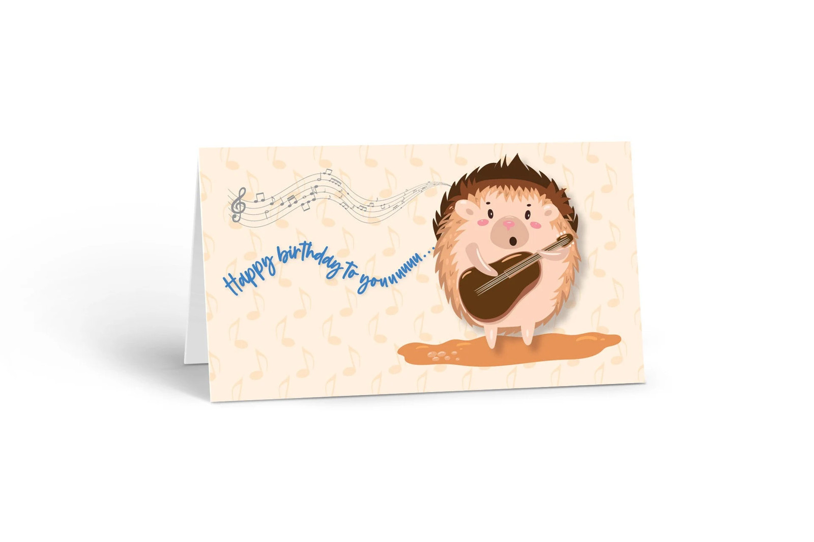 Cute Hedgehog with Guitar Birthday Place Cards – 25 Place Cards – B77572