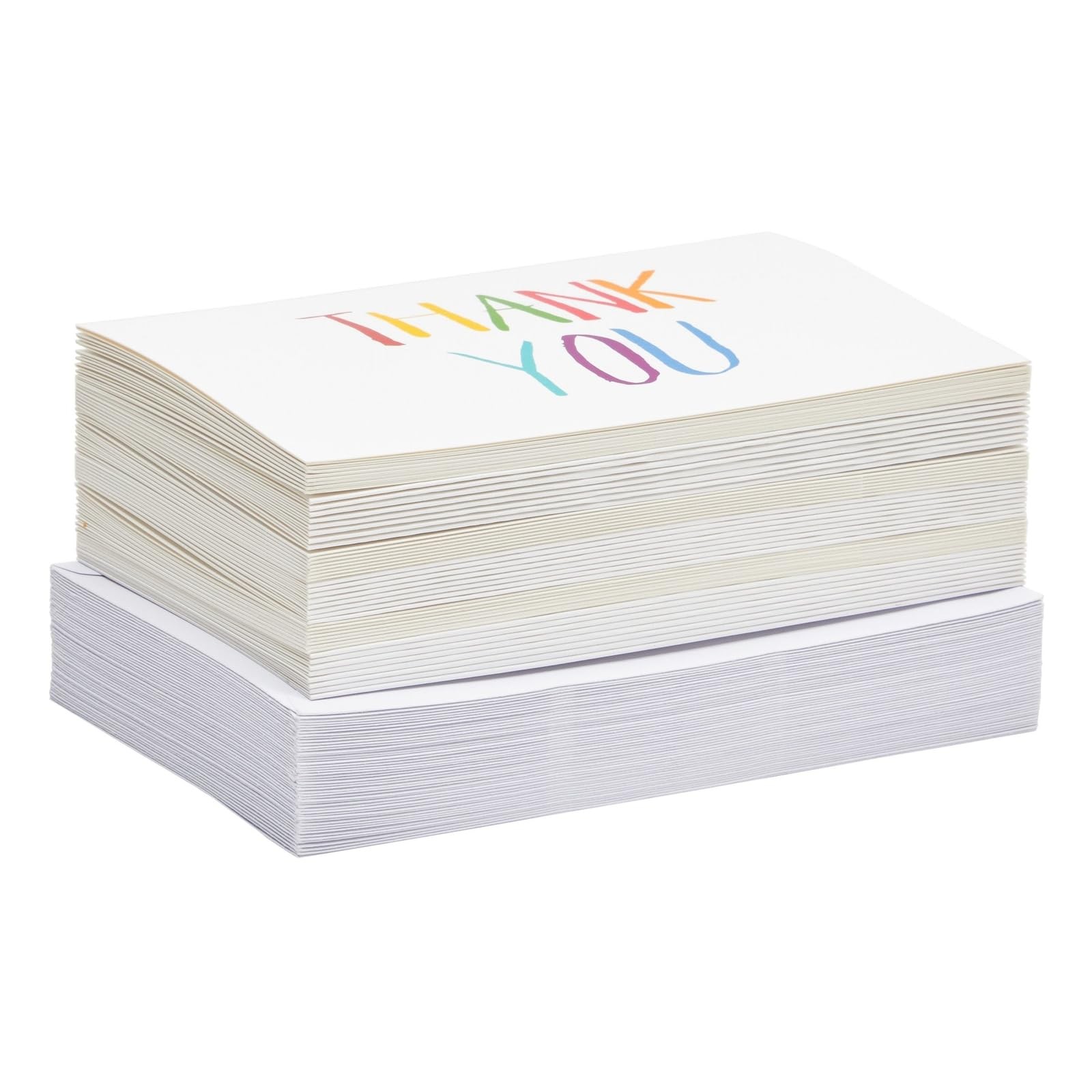 Juvale Thank You Cards with Envelopes – Bulk Blank 48-Pack, White