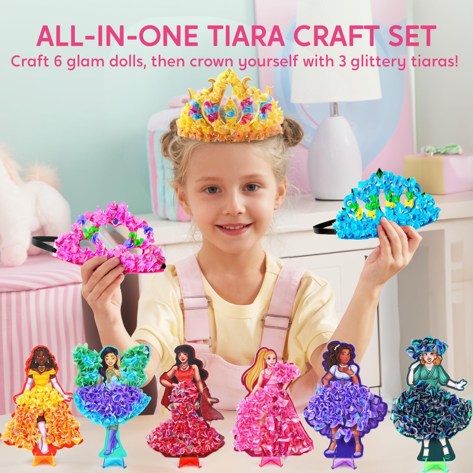 JOVA Klever Kits Poke in Fun Art Crafts for Kids Ages 4-8, Princess Dress-up,…