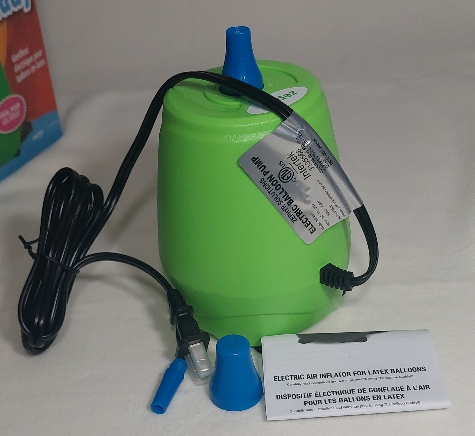 The Balloon Buddy Electric Air Inflator For Latex Balloons