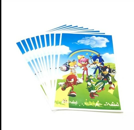 20 Pcs Set, sonic Candy plastic bags Kids Birthday Party Supplies