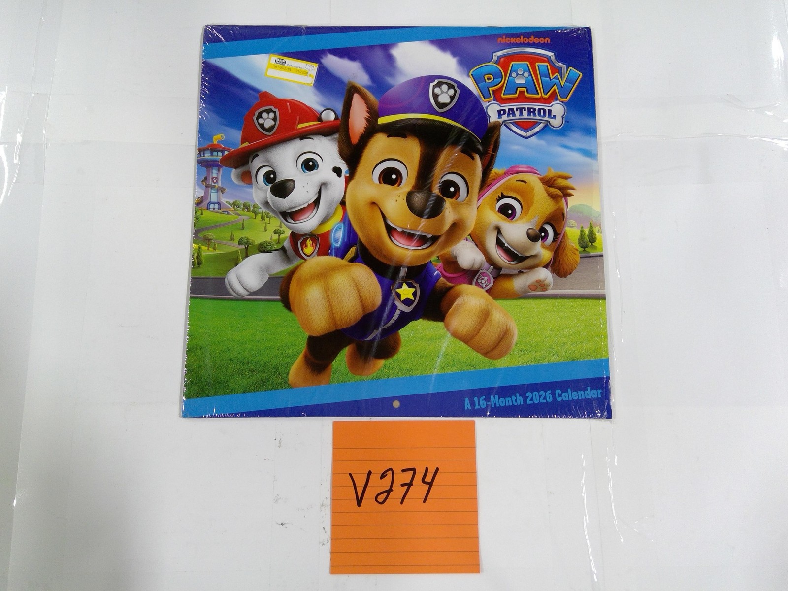 DateWorks Paw Patrol 16-Month 2026 Wall Calendar Blue Kids Cartoon New Gift