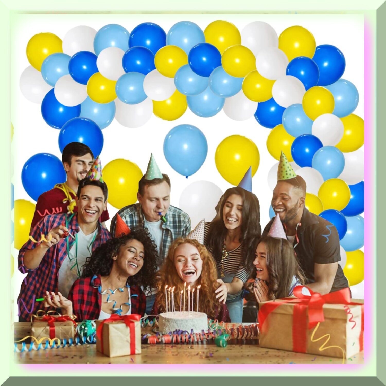 132-Piece Colorful Balloon Garland Kit for Celebrations