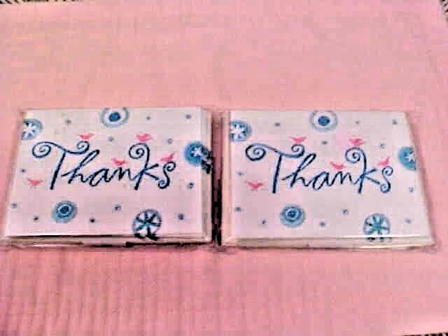 Thank You Cards Blank Inside 2 Packs of 10 each Heartline Made USA NEW