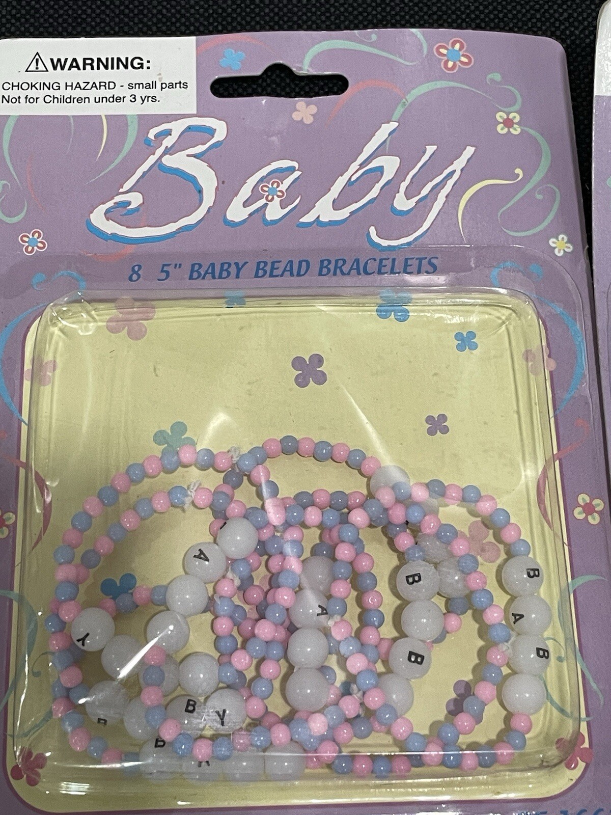 24 5” Baby Bracelets Pink & Blue 16 In Package & 8 New Loose