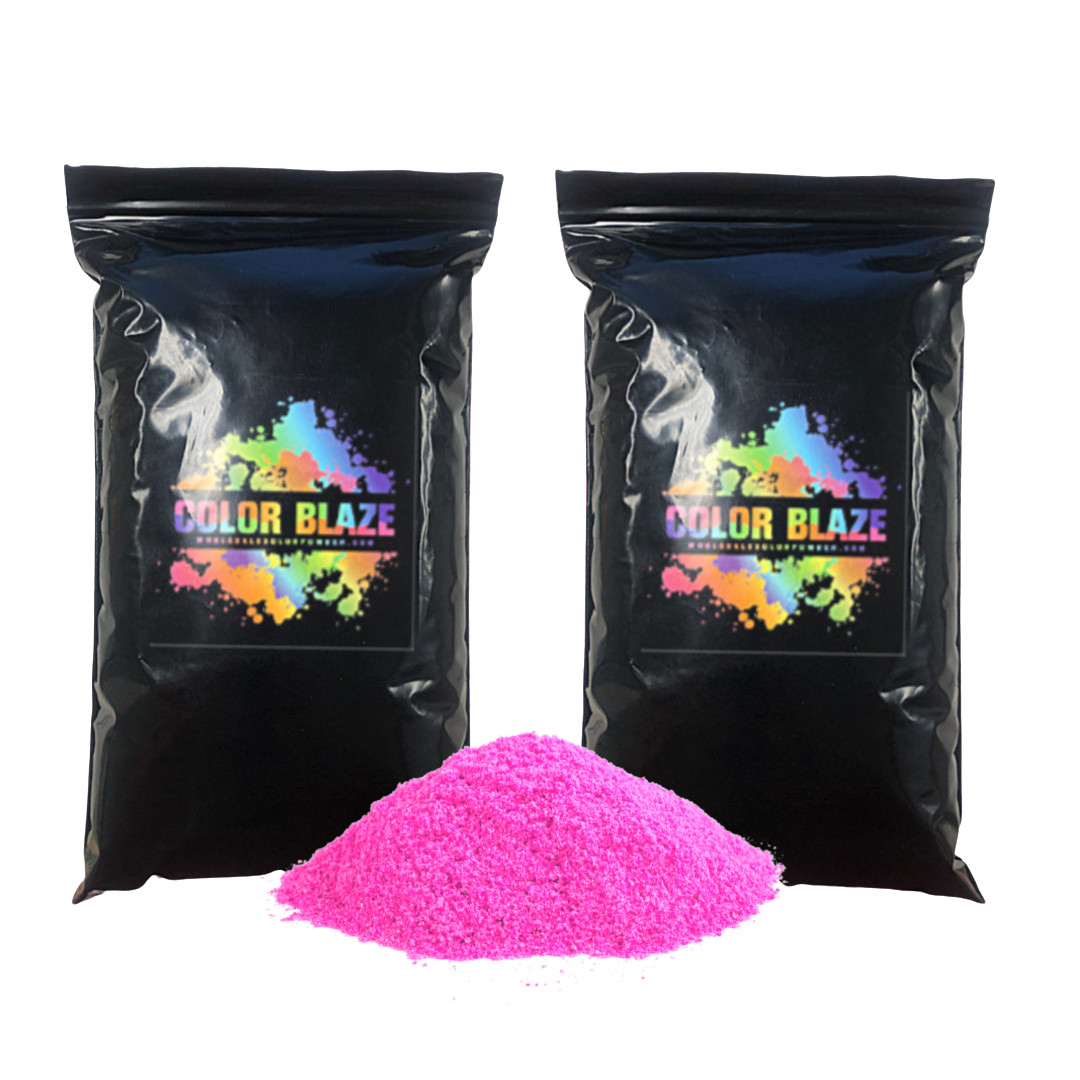 Burnout Black-Out 4 lbs Holi Powder – 2 lbs ea. Pink and Blue for Gender Reveals