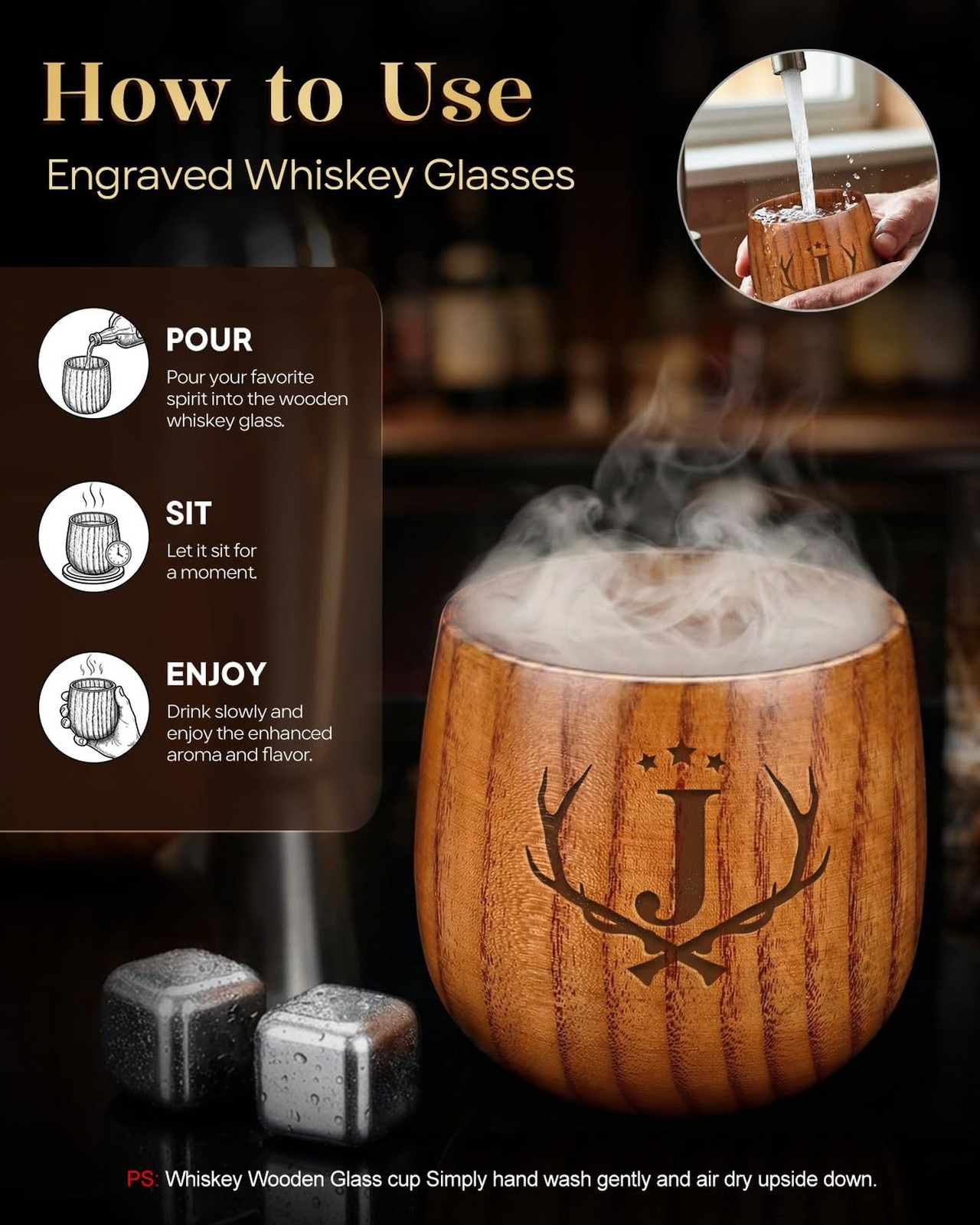 Birthday Gifts for Men Whiskey Glasses Personalized Bourbon Glasses Engraved …