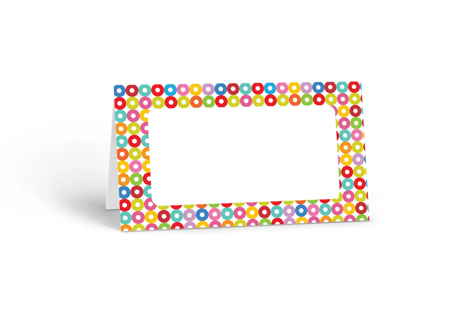 Colorful Happy Birthday Place Cards – 25 Place Cards – Party Place Cards -B77556