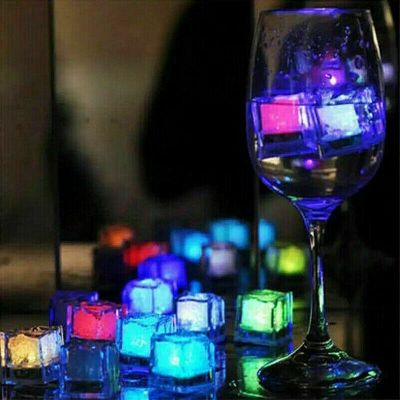 Waterproof LED Light Up Ice Cubes for Bar Wine Wedding Swimming Pool Decoration