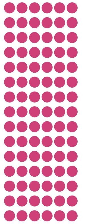 1/2″ Hot Pink Dots Round Color Coded Inventory Label Stickers Half Inch Dot