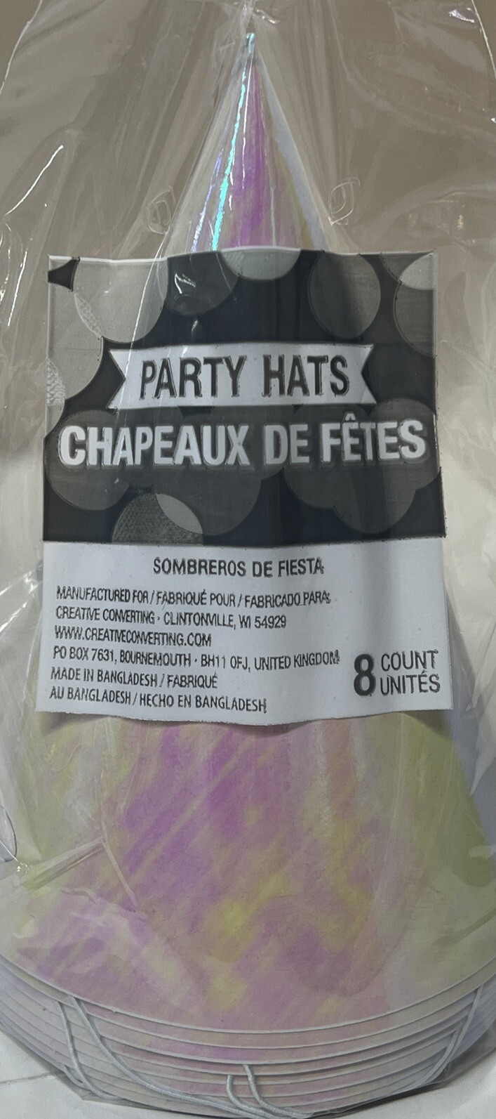 Iridescent Party Party Hats
