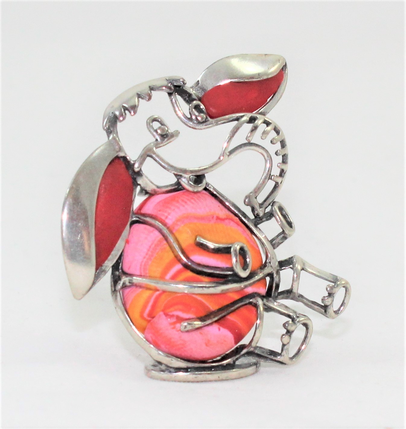 Baby Birth Birthday Favor Sterling Silver 925 Pink Elephant
