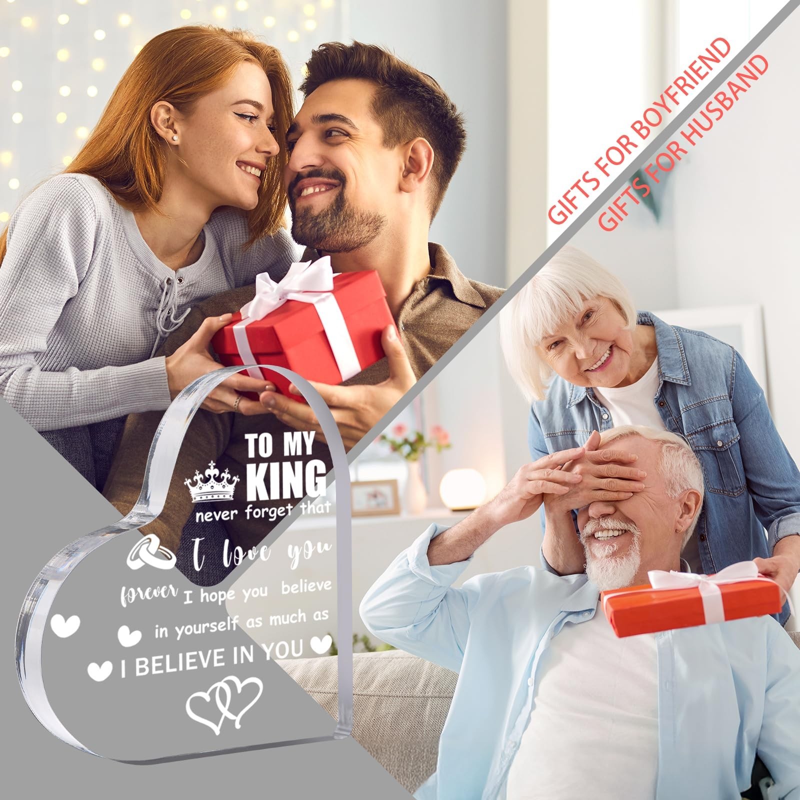 Gifts for Boyfriend, Men, Husband, I Love You Romantic Birthday Anniversary R…