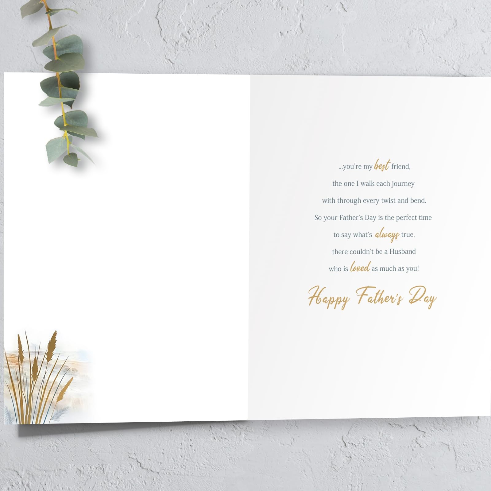 HEJOYN Father’s Day Card for Husband, Fathers 7×5 inches, QQ-299