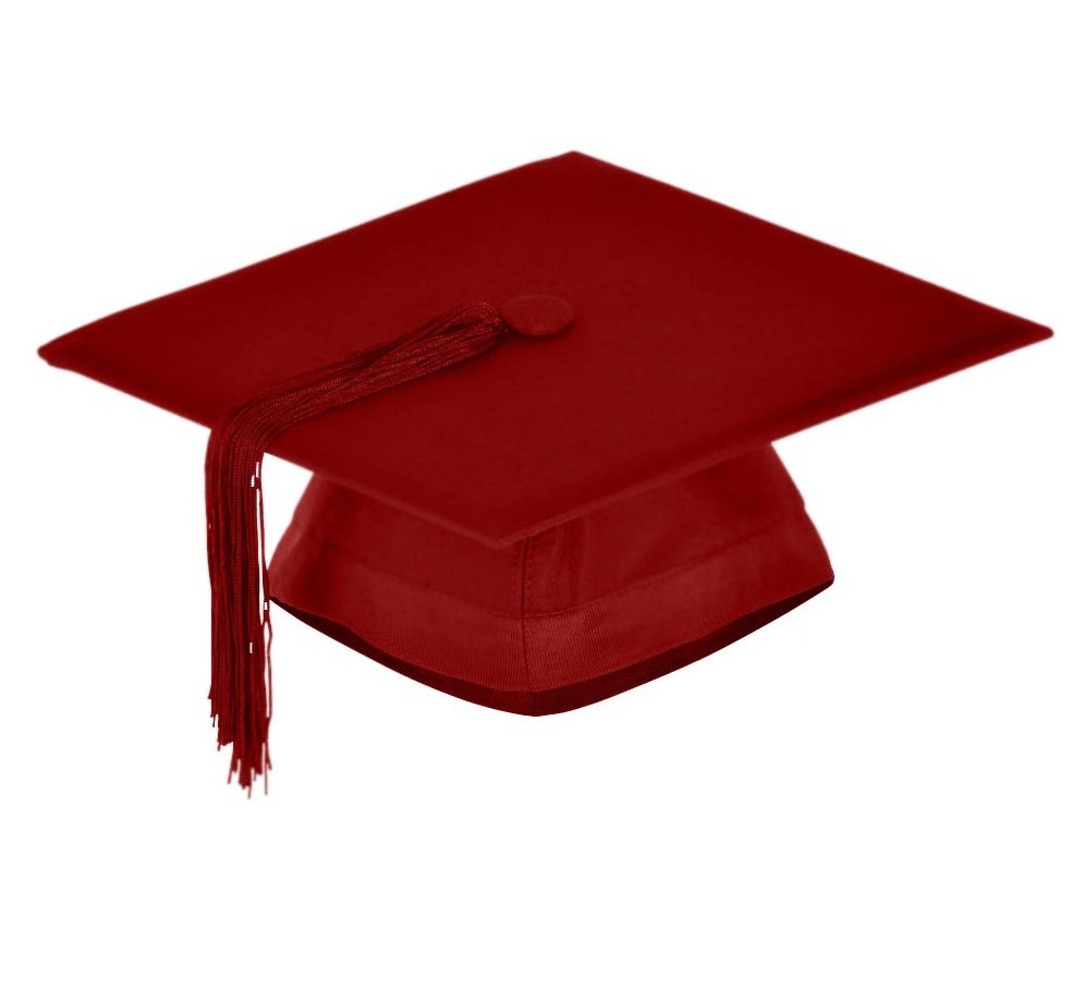Graduation Mortarboard – Master’s Fitted Cap Colour Hat Academic Gown Accessory