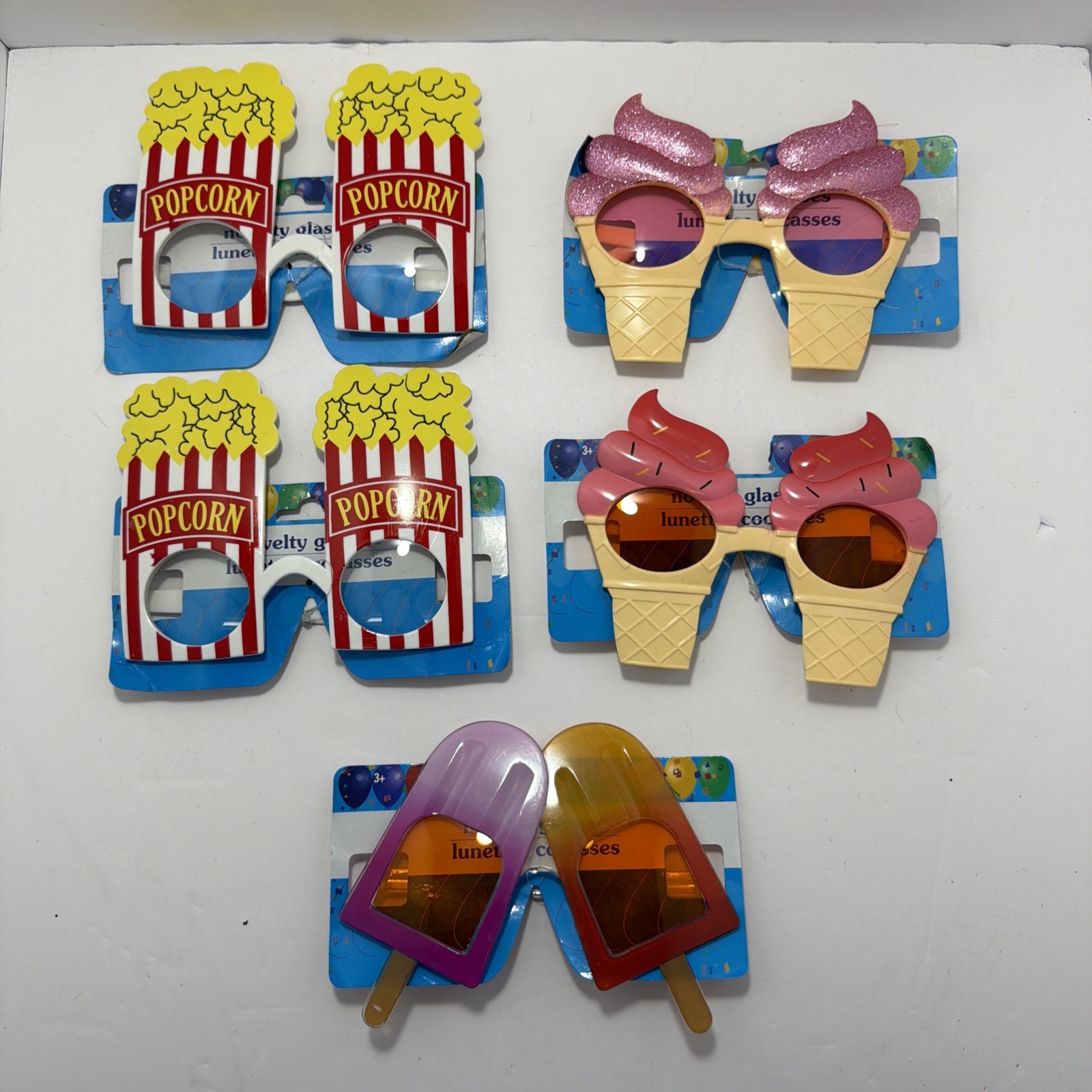 Novelty Party Sunglasses – Fun Party Accessory- SET OF 5 GLASSES
