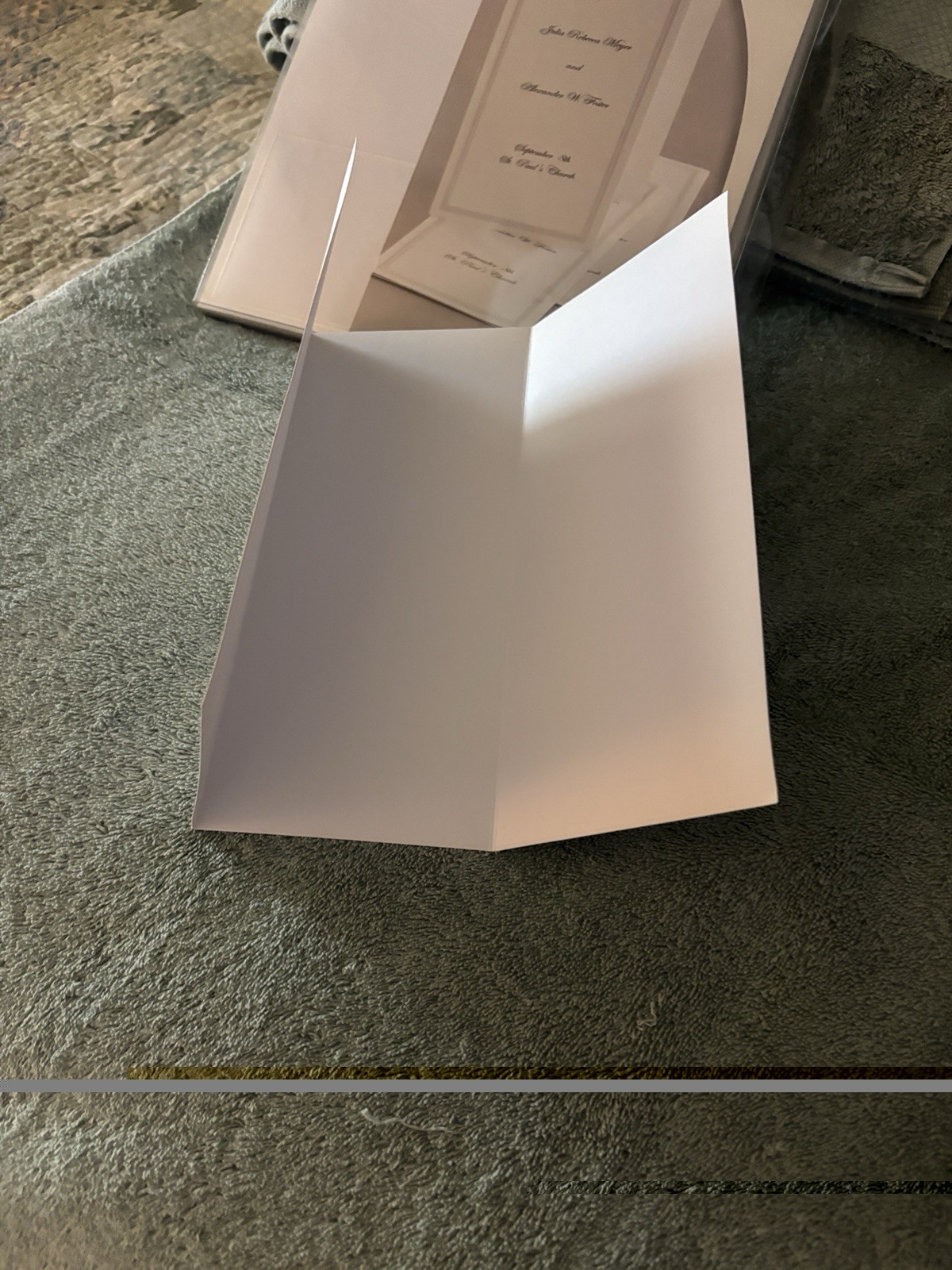 Wilton Trifold Programs Plain White 50 Pack. Lot of 4