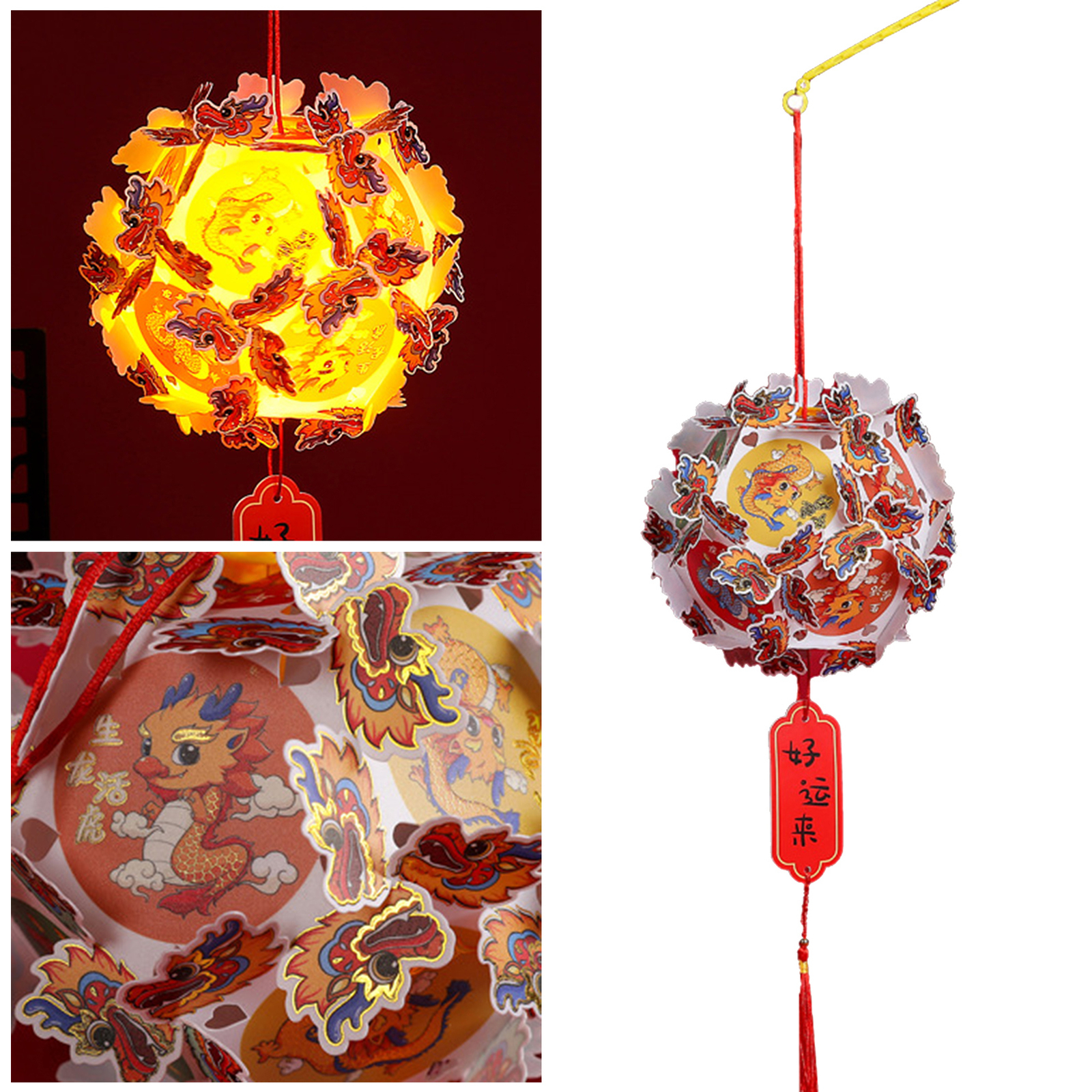 Spring Festival Lantern Chinese New Year Decoration Handmade Traditional Kit