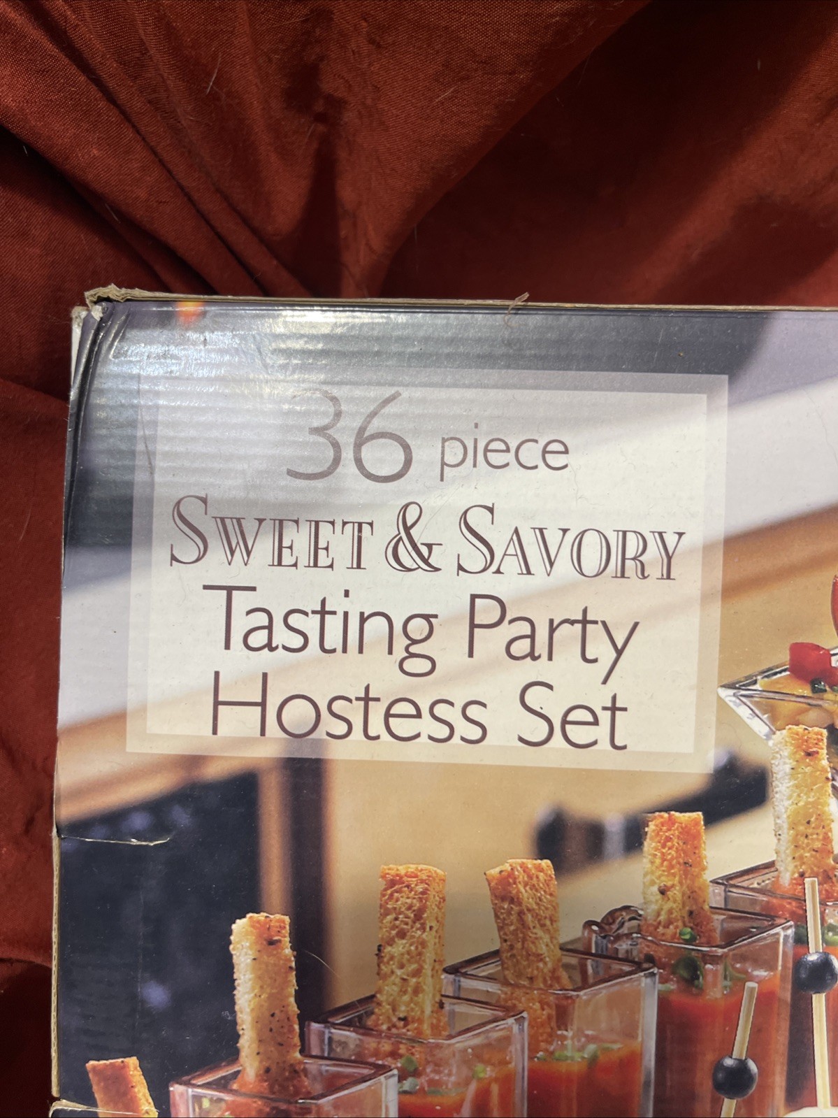 Sweet & Savory 36 Piece Tasting Party Hostess Set New In Box