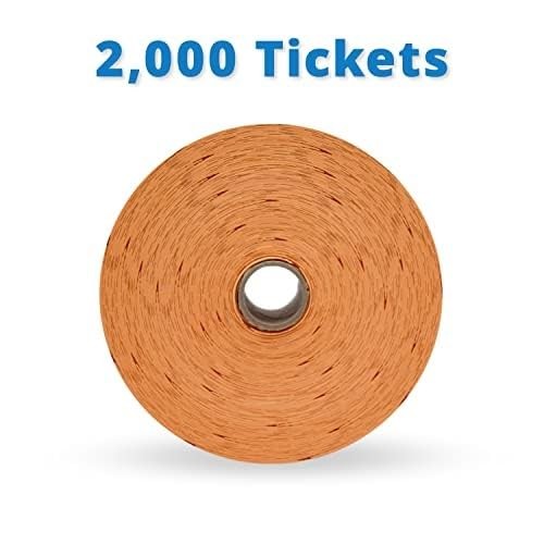 INDIANA TICKET CO. 2000 Raffle Tickets, Smile, Orange, Single Roll, Tickets f…
