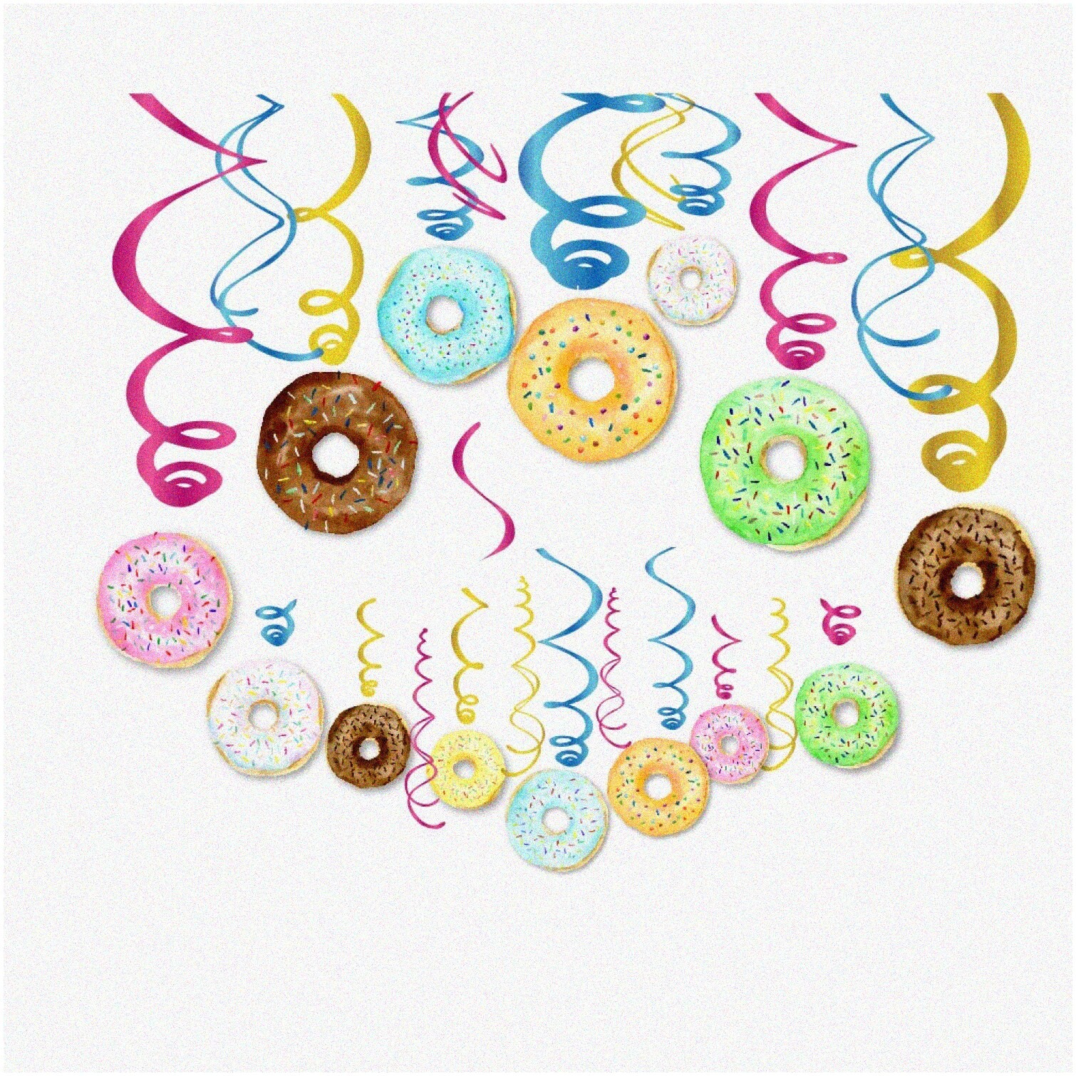 Donut Party Decorations 30 Pieces