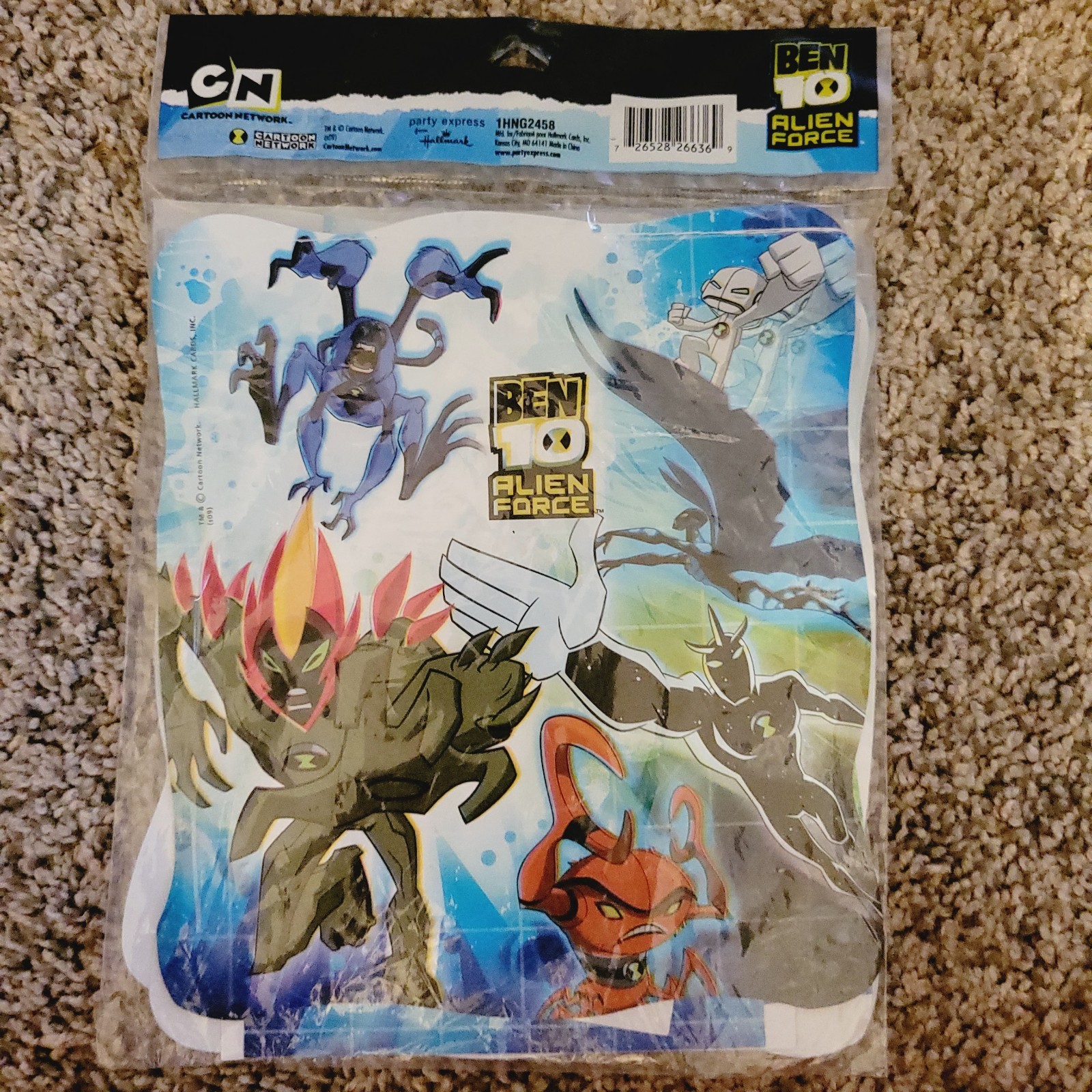Lot 2 Cartoon Network BEN 10 ALIEN FORCE Happy Birthday Banner 8ft Decorations