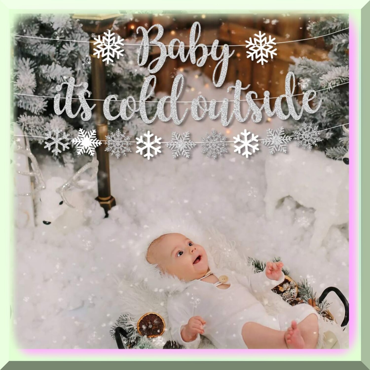 Winter Celebration Kit with Snowflake Decorations