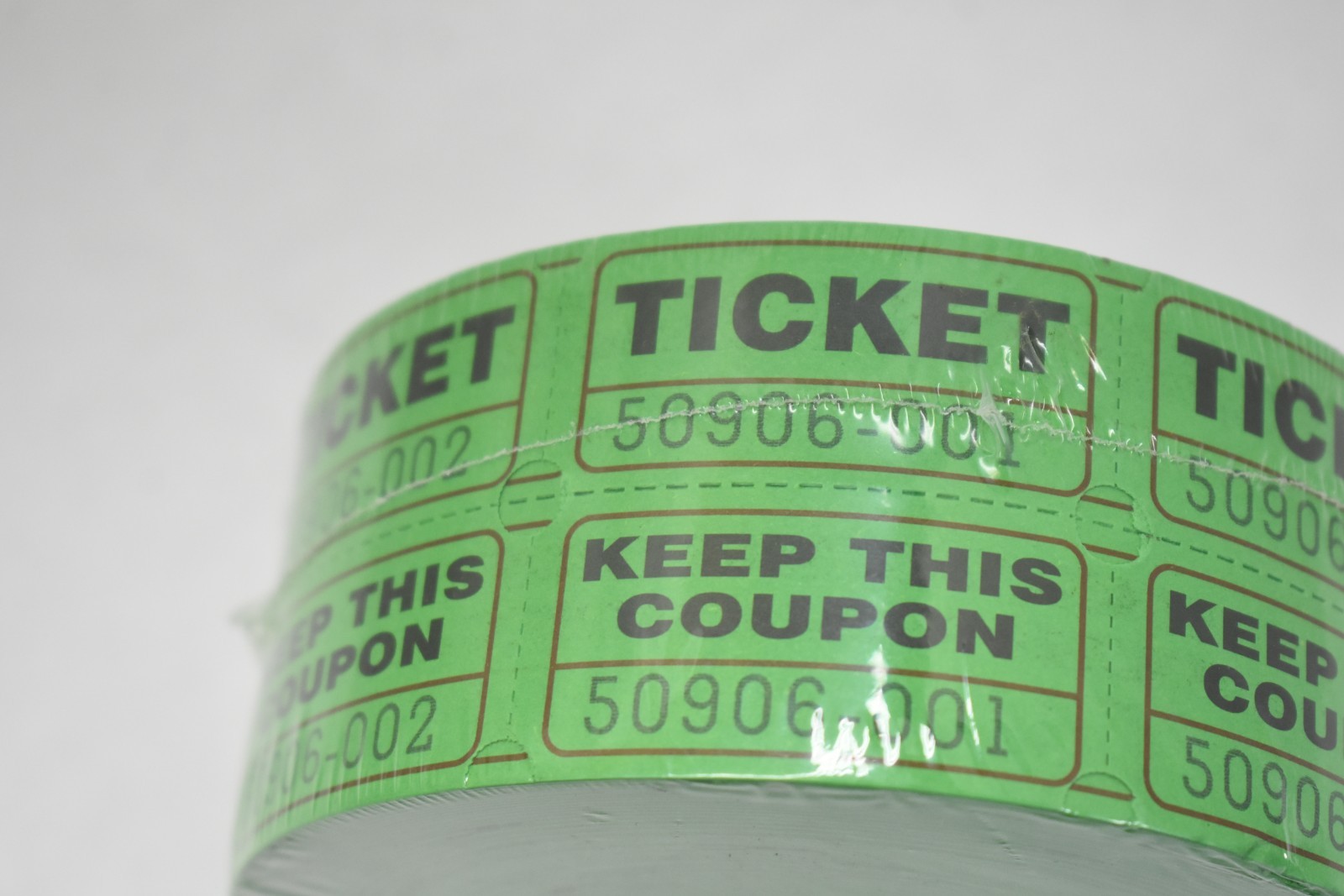 2″ x 1″ Double Coupon Tickets Keep This Coupon 2000 Pack Green Games/Fair