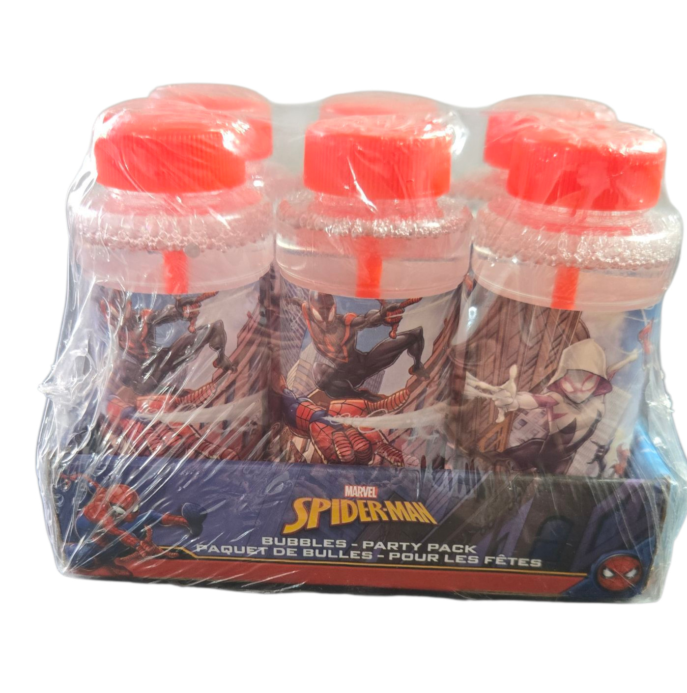 Bubbles with Wand Spider-Man 4 Fl oz, ( Lot of 6 )