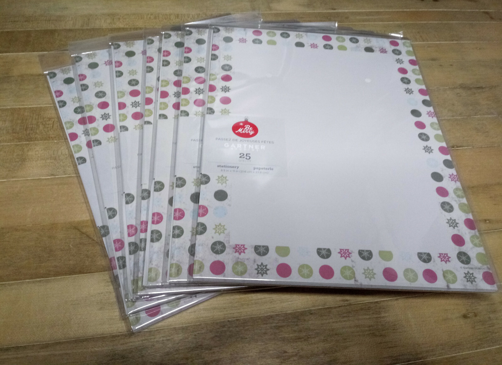 NEW 175 sheets in 7 sealed pkgs Gartner Studios Heavyweight Christmas Stationery