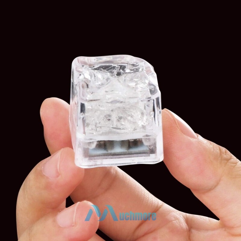 12~60Pcs Light up Ice Cubes for Drinks – Multi Color Fast Flashing Led Ice Cubes