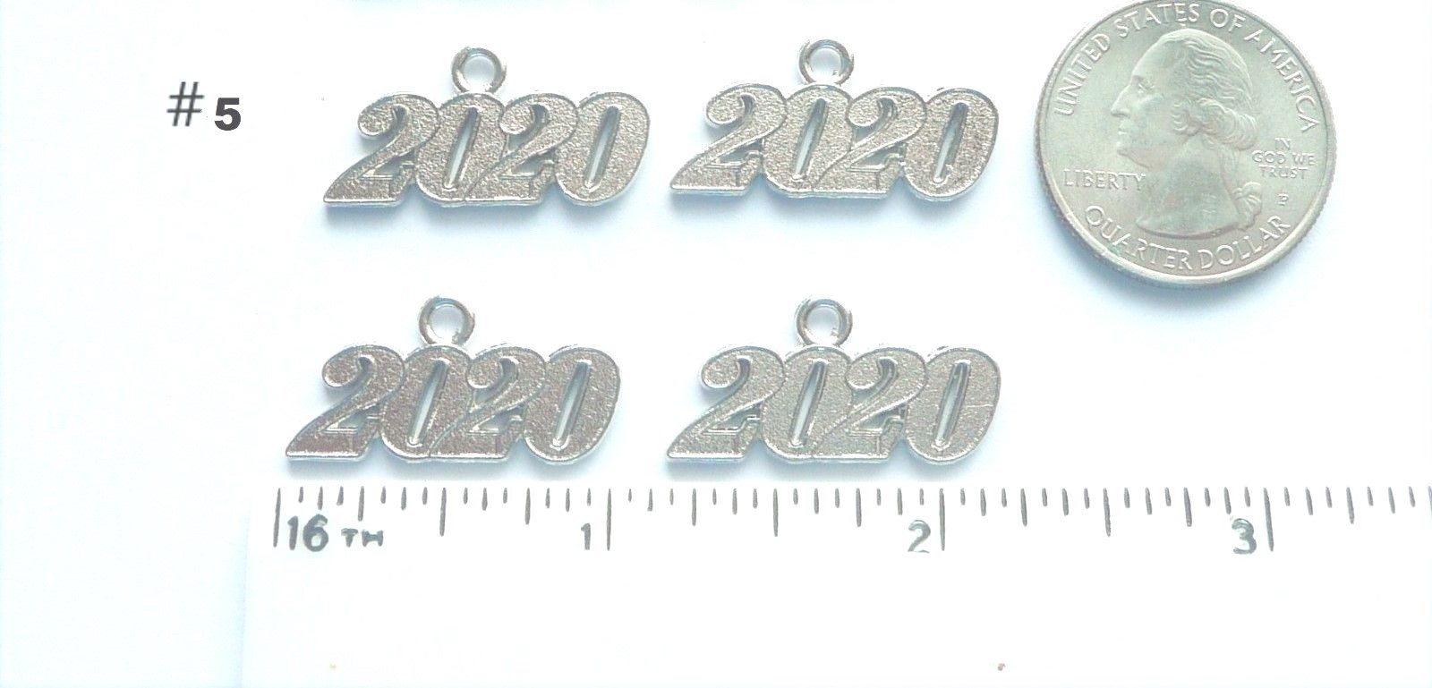 CLASS OF 2020 GRADUATION YEAR DROP SIGNET TASSEL NUMBER CHARMS, 11 STYLES