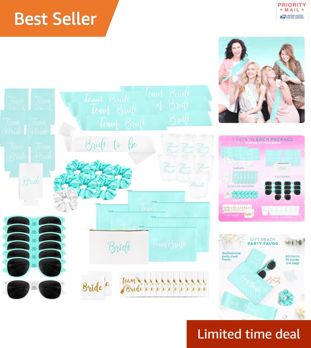56 Piece Bachelorette Party Favors Kit All in One Bride Team Bride Accessories