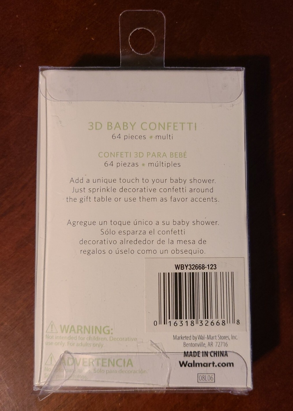 3D Baby Confetti Shower Decoration 64 Pieces New Factory Sealed Best Occasions