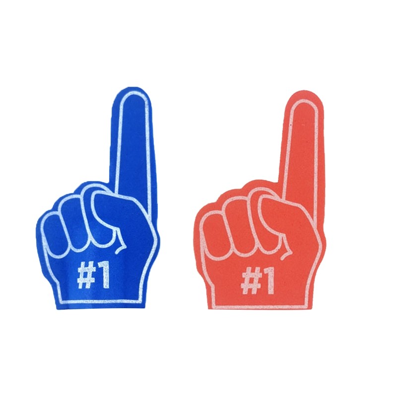 5x Mini Foam Fingers #1 EVA Foam Cheering Gloves 6x10cm/2.36×3.94 for Sports