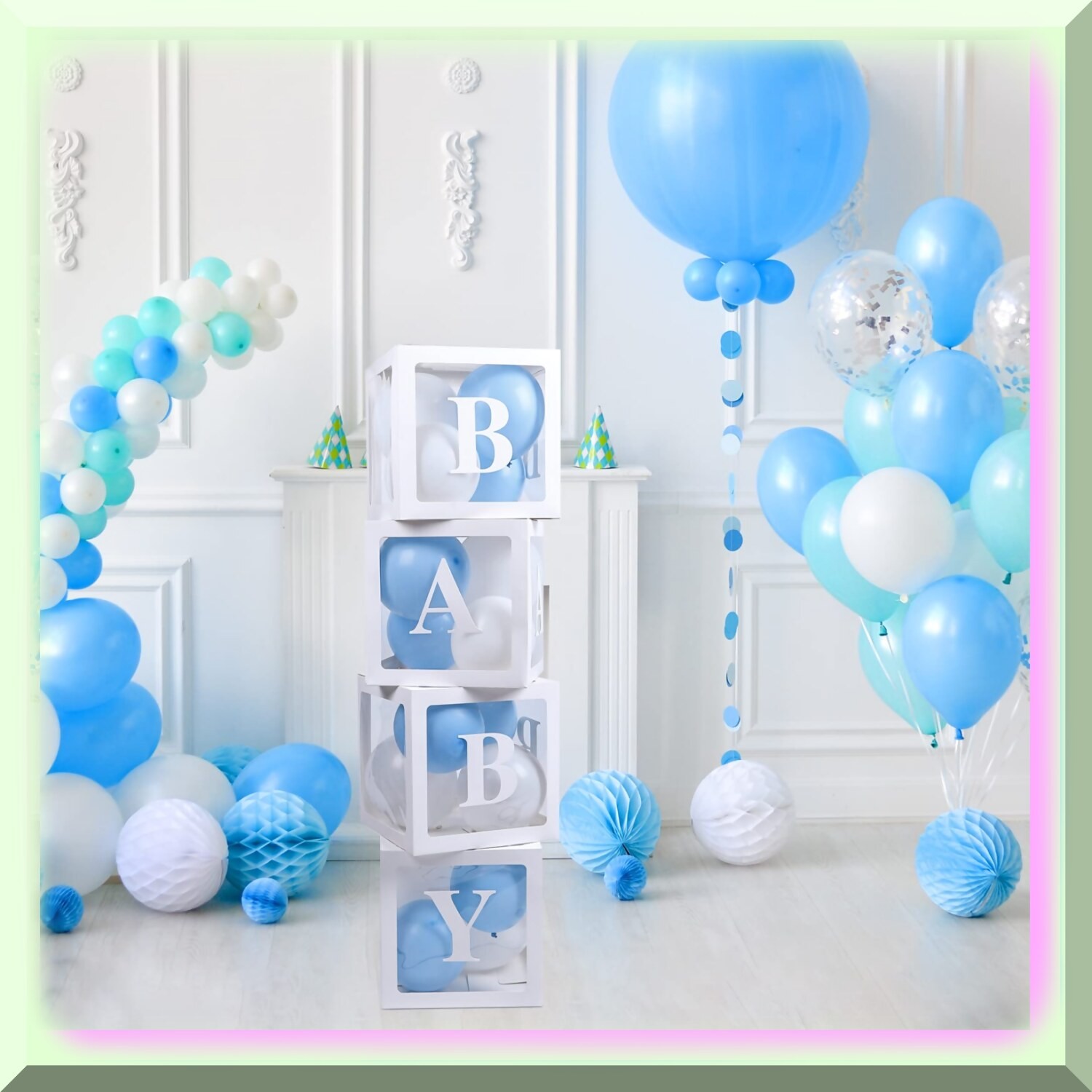 42pc Baby Shower Letter Balloon Box Set