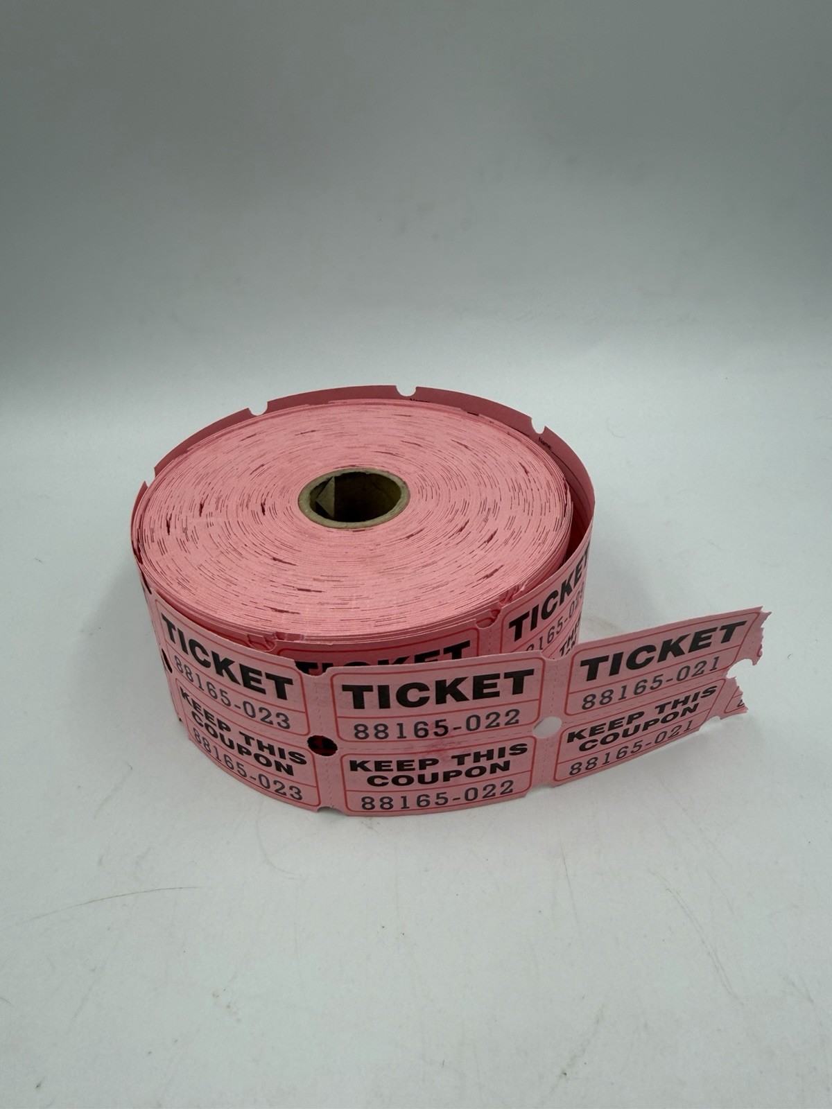 Raffle Tickets Double Roll Events Carnivals 2000 Count Fundraiser Pink