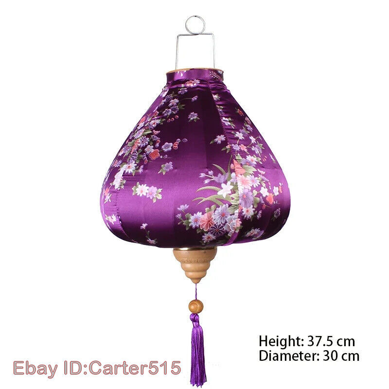 Chinese Lantern Traditional Silk Lantern Balcony Party New Year Hanging Lanterns