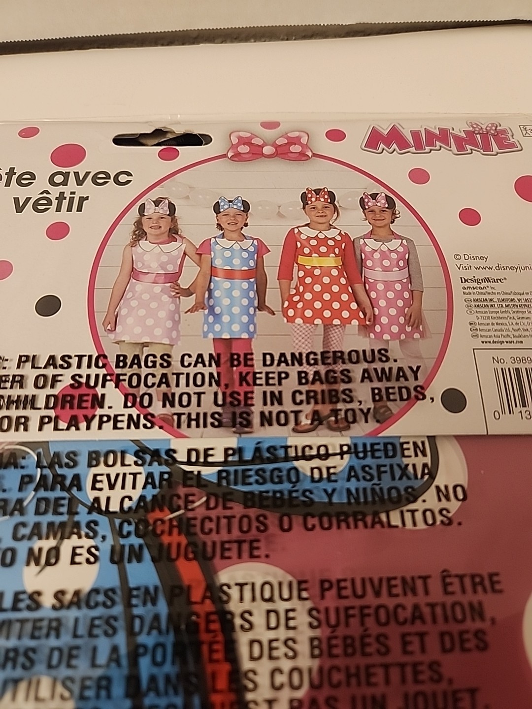DISNEY Minnie Mouse Party Wearables Kit 8 Character Headpieces & 8 Wearables NEW