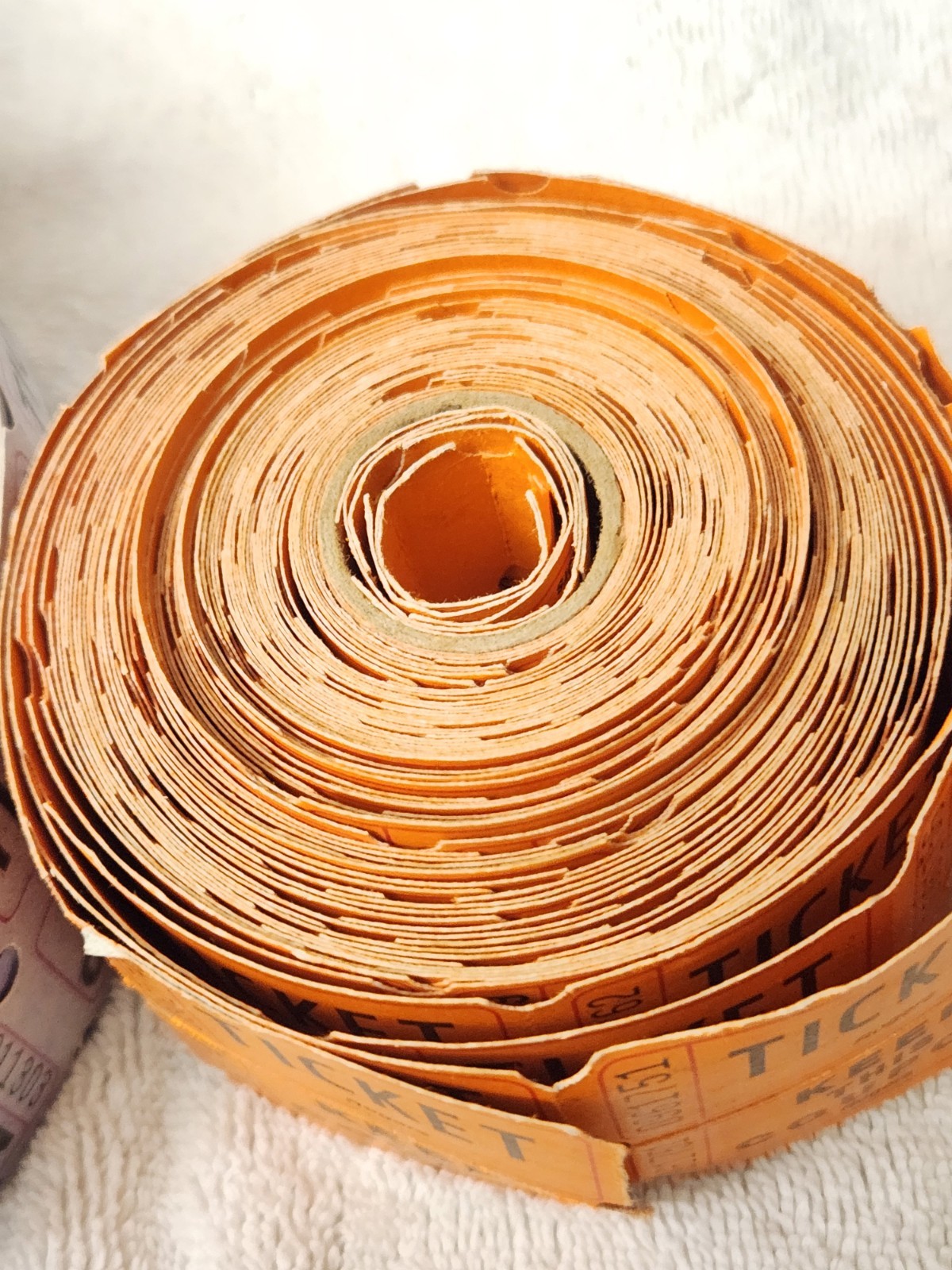Raffle Tickets Roll of 2000 & some Orange 50/50 tickets-a few have been used