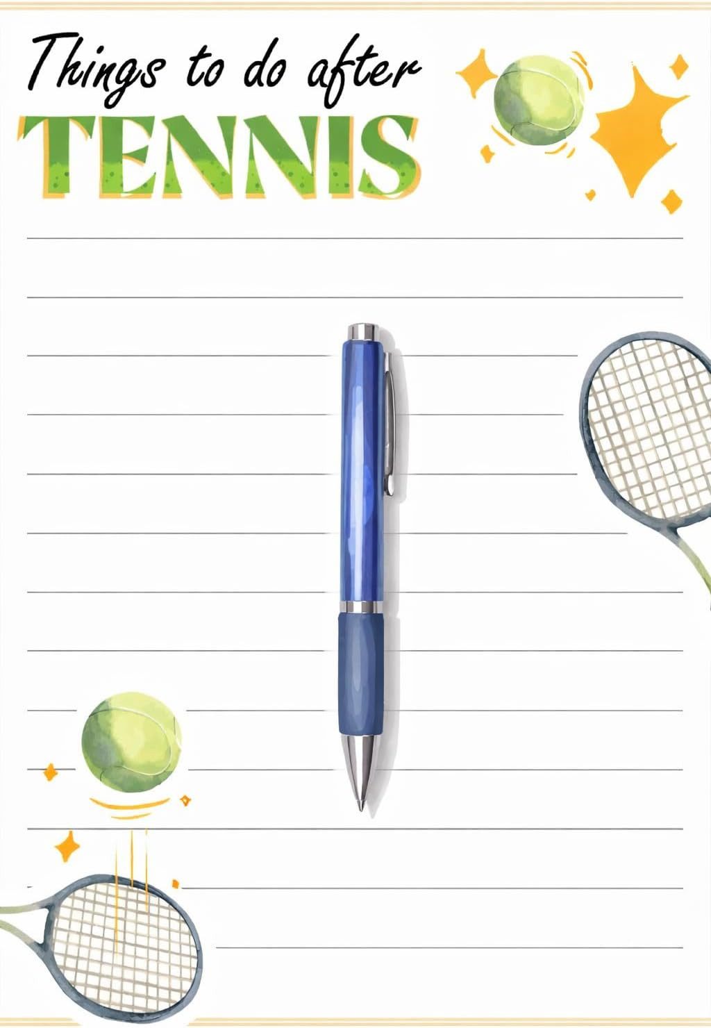 3Pcs -150 Pages Funny Tennis-Memo Notepads – Funny Tennis Gifts – Cute Note Pads