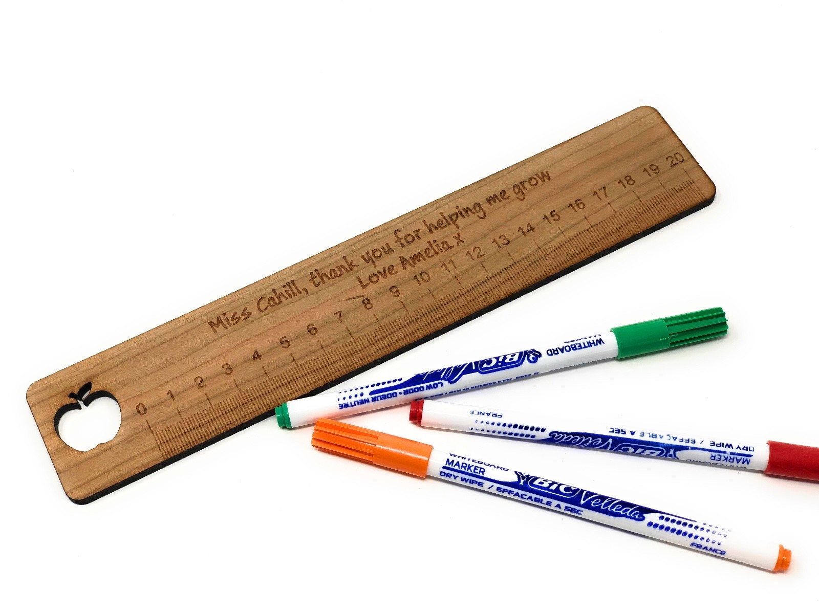 Personalised Teacher Gift Thank You Unique Ruler Gifts School Nursery Bookmark