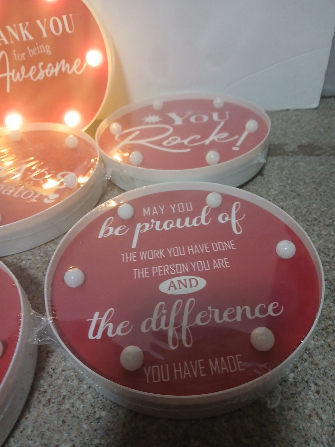 Employee , Coworker, Staff Apprection Light Up Decoration – 8 pieces