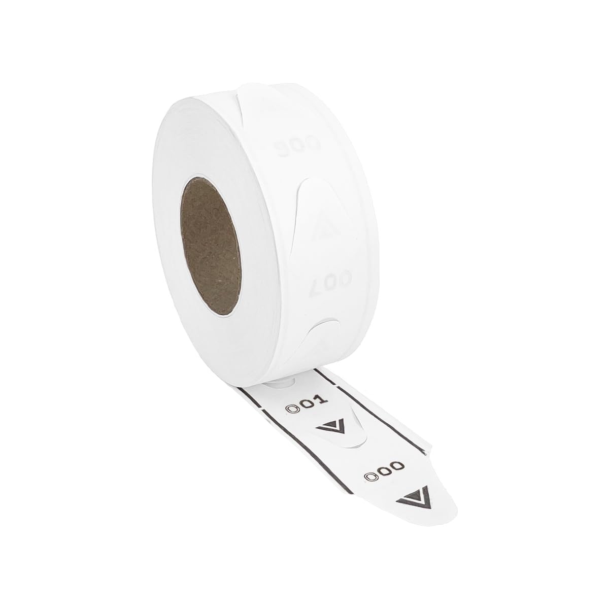White 1 Roll Of 3-Digit Take-A-Number Tickets 2000 Per Roll Queue System