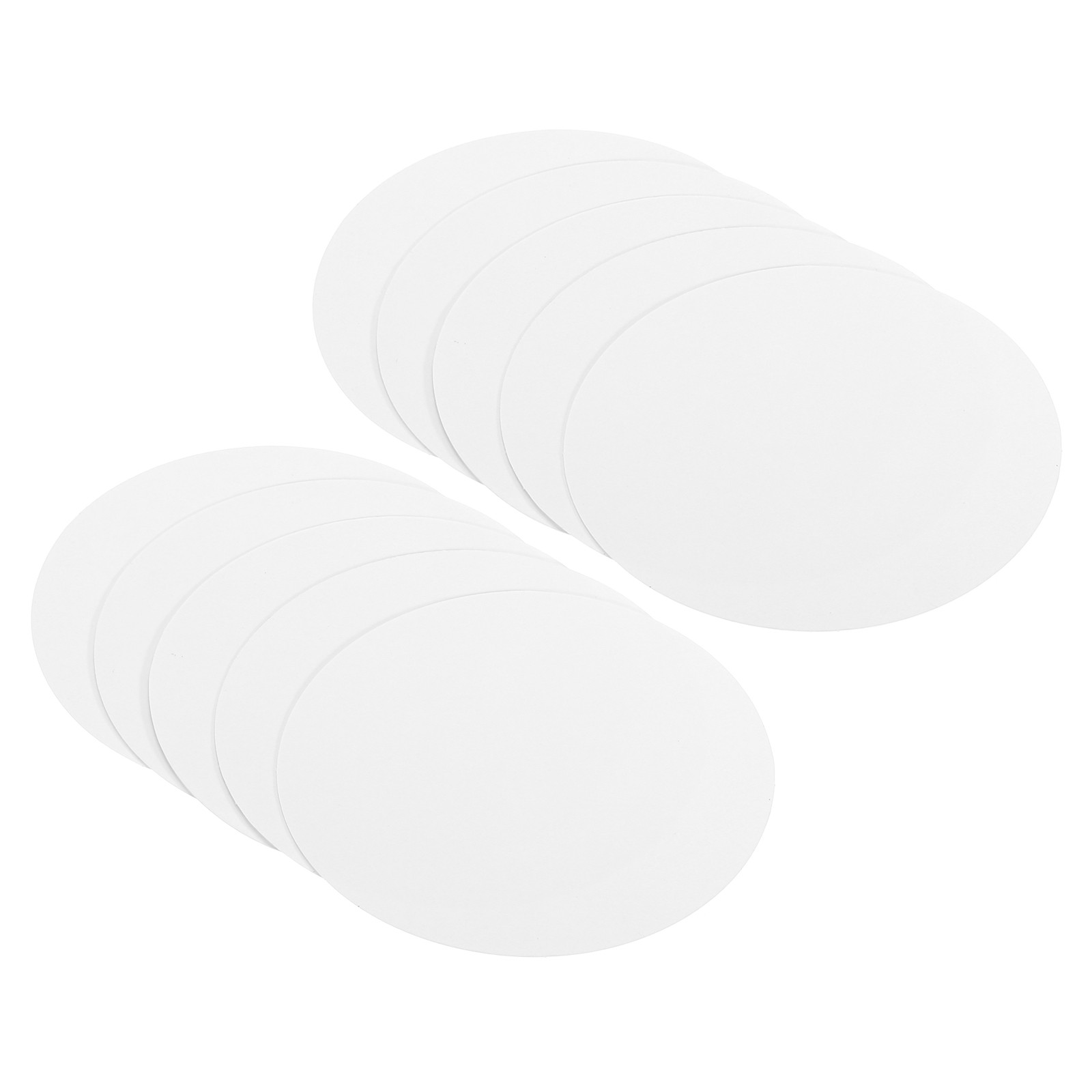 3.9-inch Round Cardboard Paper 50 Pcs Blank Circles for DIY Craft Arts White