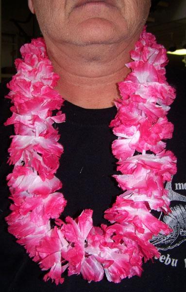 12 DELUXE HOT PINK FLUFFY HAWAIIAN FLOWER LEIS luau party supplies lei beach NEW