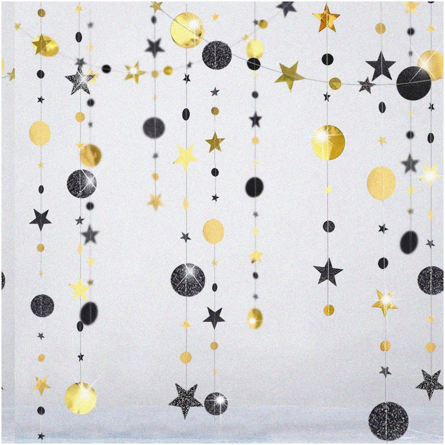 Night Celebration Star and Moon Garland Set