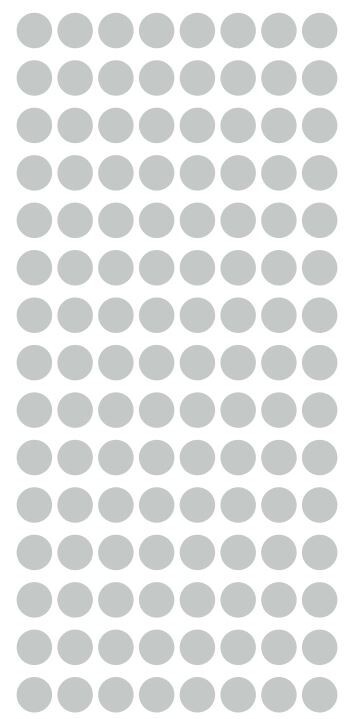 1/4″ Light Grey Gray Dots Round Vinyl Code Inventory 1/4 Inch Dot Stickers