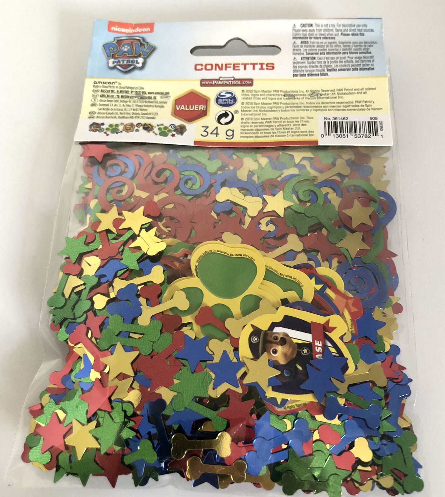 Paw Patrol Crayons Award Ribbon Confetti Mini Toy Camera Birthday Party Supplies